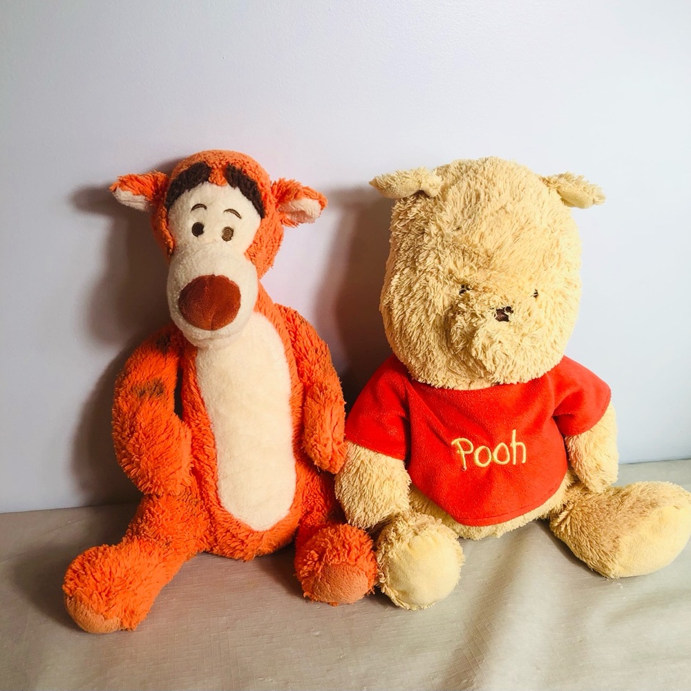 Disney Winnie the Pooh Bear and Tiger 16" Plush Soft Toys Stuffed Animals